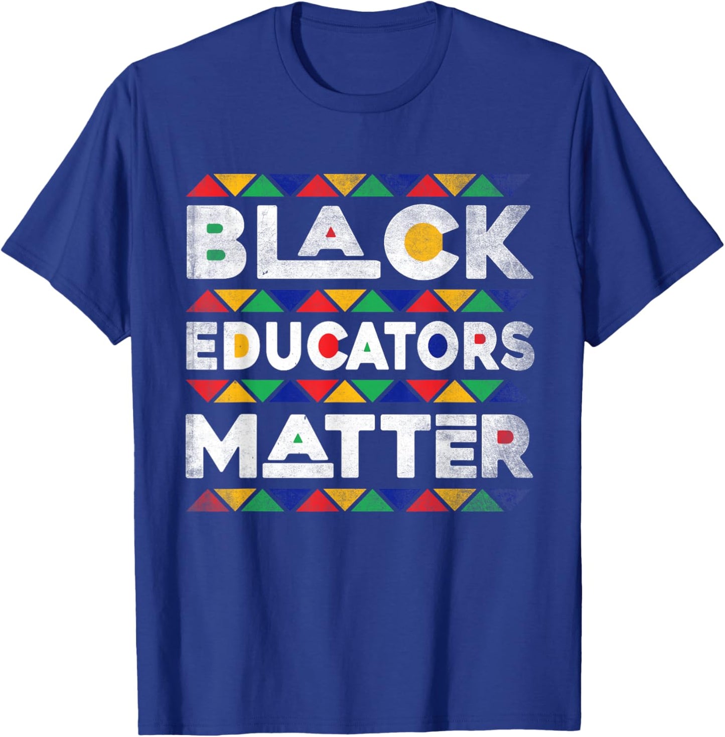 Black Educators Matter Melanin African Teacher Black History T-Shirt - T-Shirt | Royal