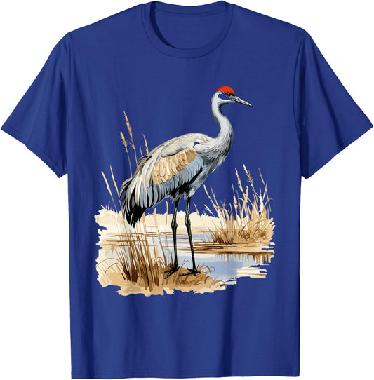 birding sandhill crane nebraska Sandhill cranes T-Shirt - T-Shirt | Royal