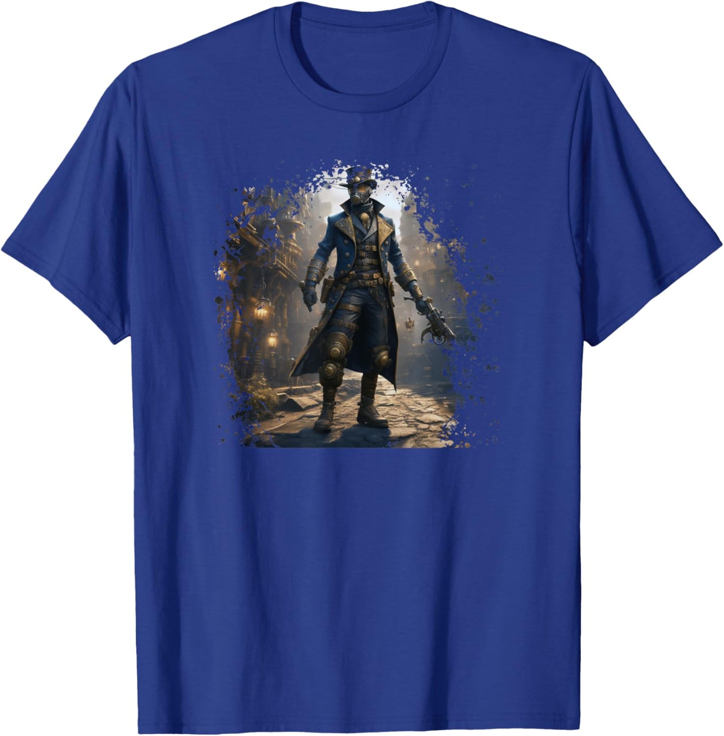 Victorian Steam Punk Assassin And Steampunk World Aesthetic T-Shirt - T-Shirt | Royal