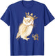 Crowned Golden Owl King Owl lovers T-Shirt - T-Shirt | Royal