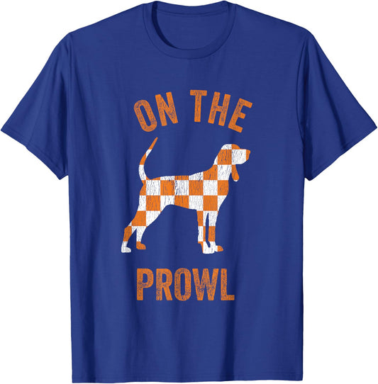 Hound On The Prowl Tennessee Dog TN Home State Volunteers T-Shirt - T-Shirt | Royal