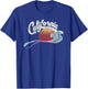 Vintage Surfer - 70's Graphic Sunset - California T-Shirt - T-Shirt | Royal
