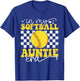 In My Softball Auntie Era Groovy Retro Proud Softball Auntie T-Shirt - T-Shirt | Royal