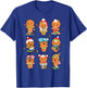Teacher Christmas Reading Book Gingerbread Man Book Lovers T-Shirt - T-Shirt | Royal