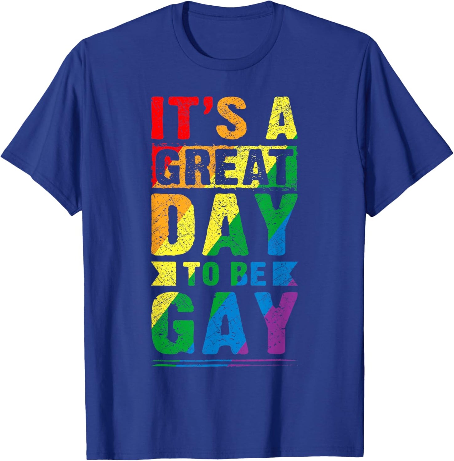 LGBT Spruch, Regenbogen LGBT Pride Flaggenfarben T-Shirt - T-Shirt | Royal
