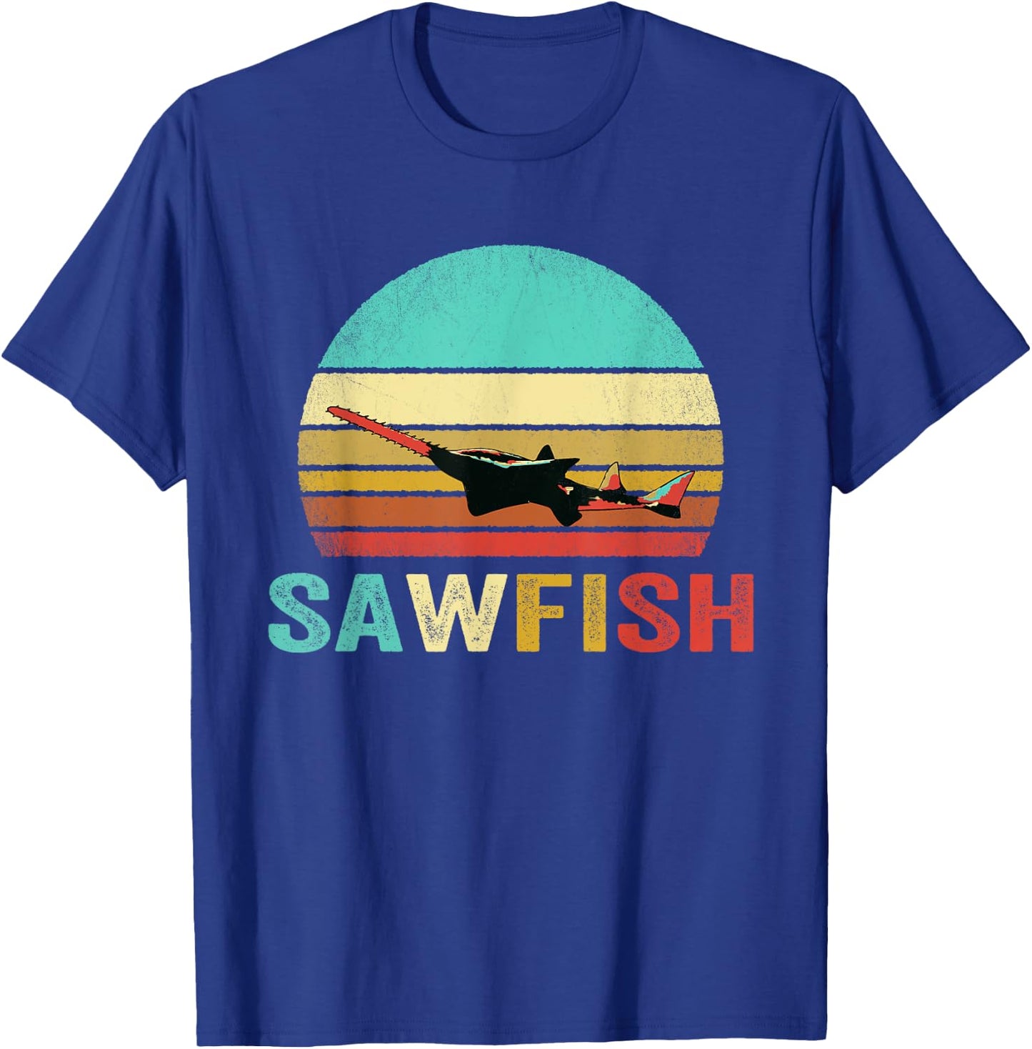 Vintage Sawfish Shirt Sunset T-Shirt - T-Shirt | Royal