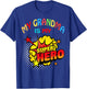 My Grandma Is My Superhero Kids Black T-Shirt - T-Shirt | Royal