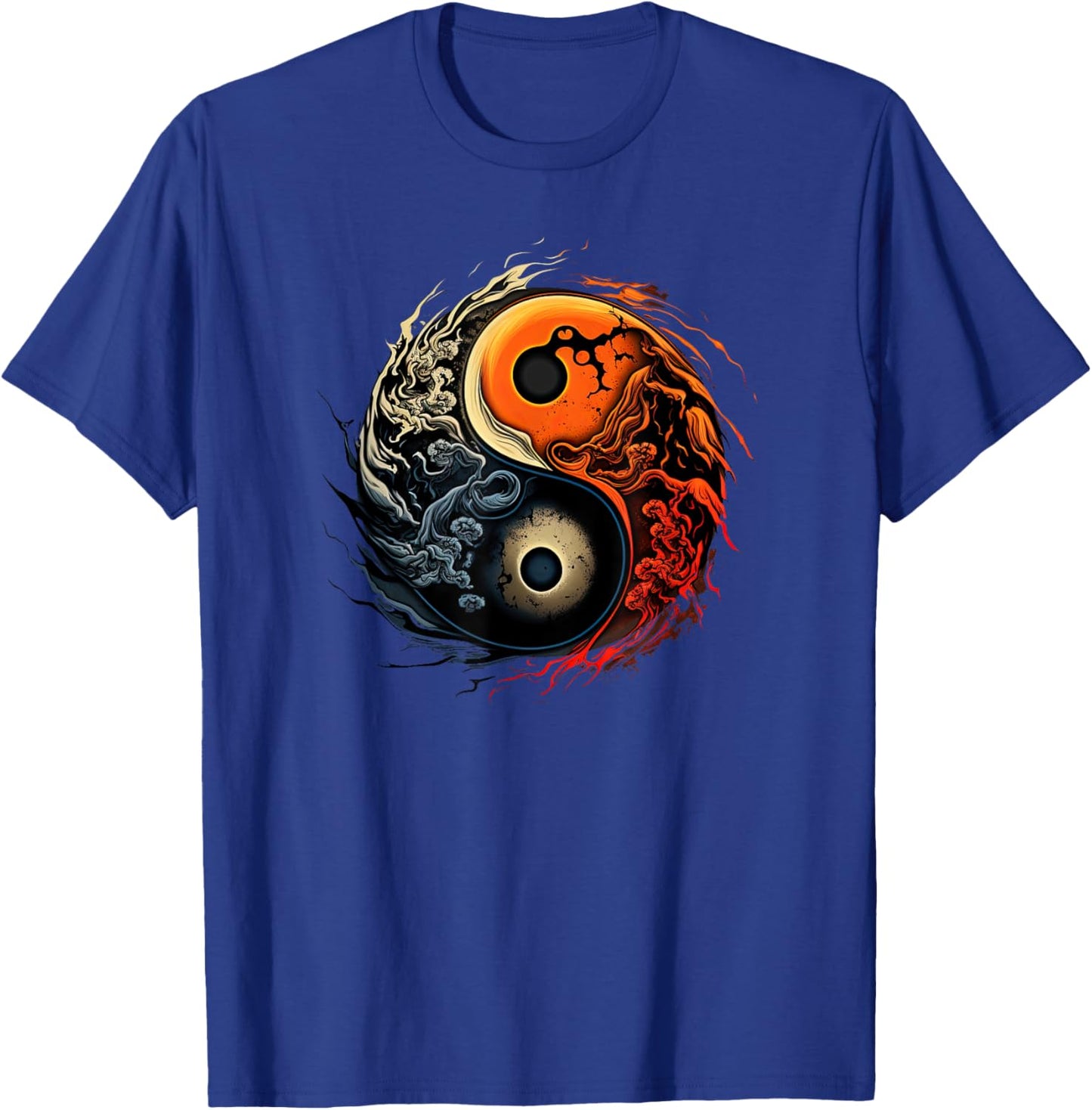 Yinyang Yoga Zen Yin yang Meditation T-Shirt - T-Shirt | Royal