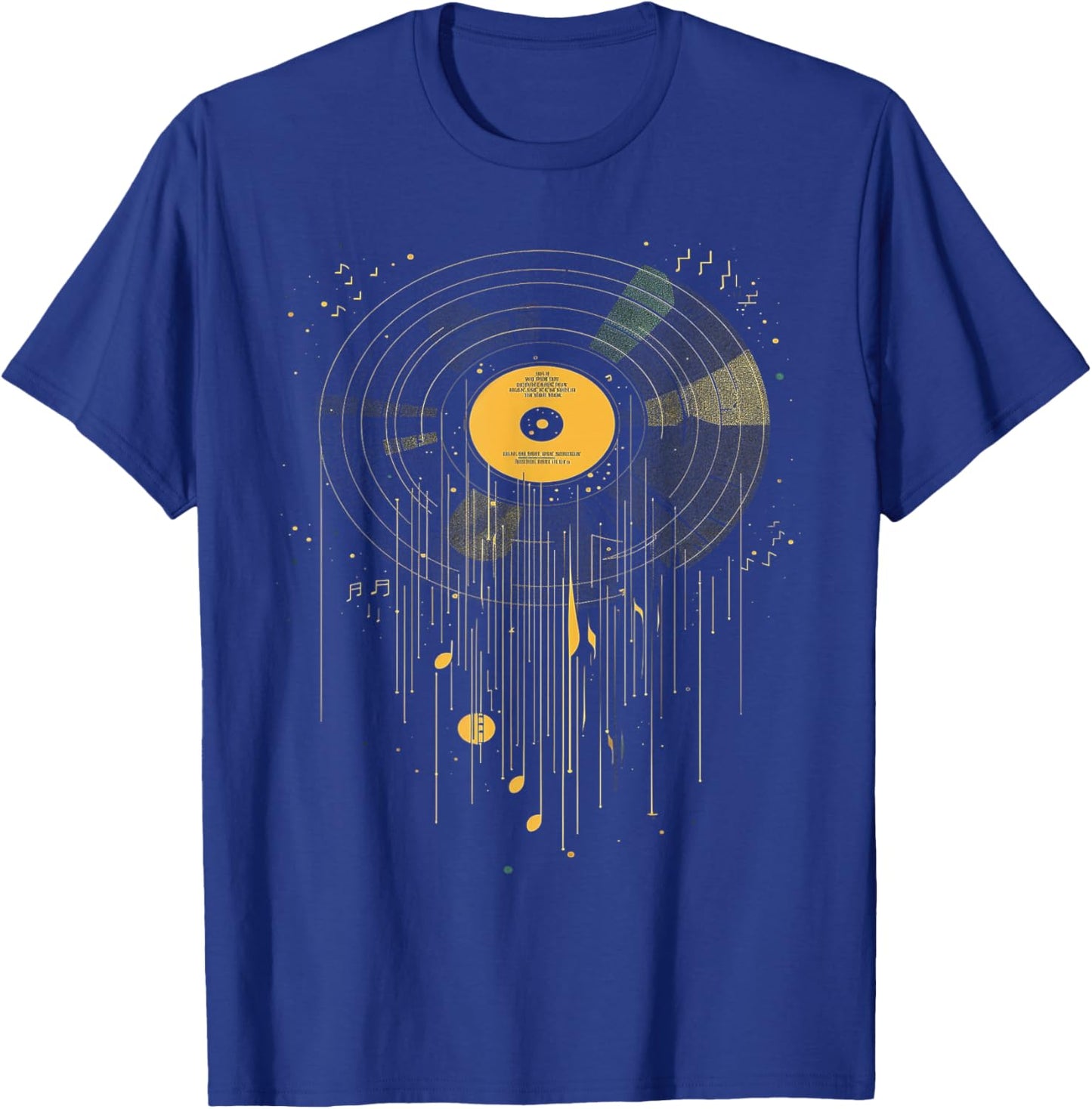 Vinyl Record Music T-Shirt - T-Shirt | Royal