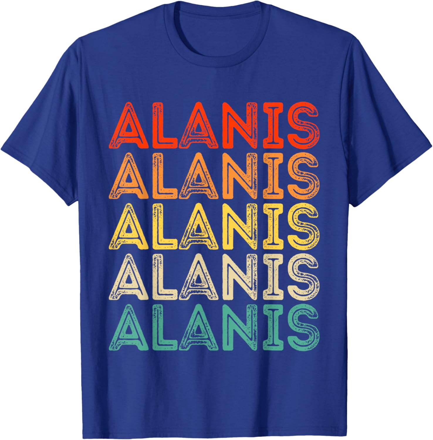 Love Heart Alanis Vintage Retro Style Black Alanis T-Shirt - T-Shirt | Royal