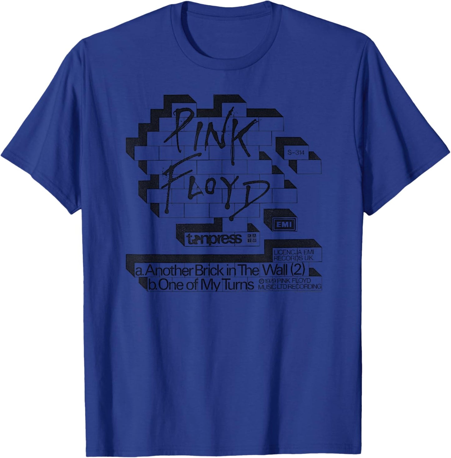 Pink Floyd Another Brick In The Wall Cover Rock Music Band T-Shirt - T-Shirt | Royal