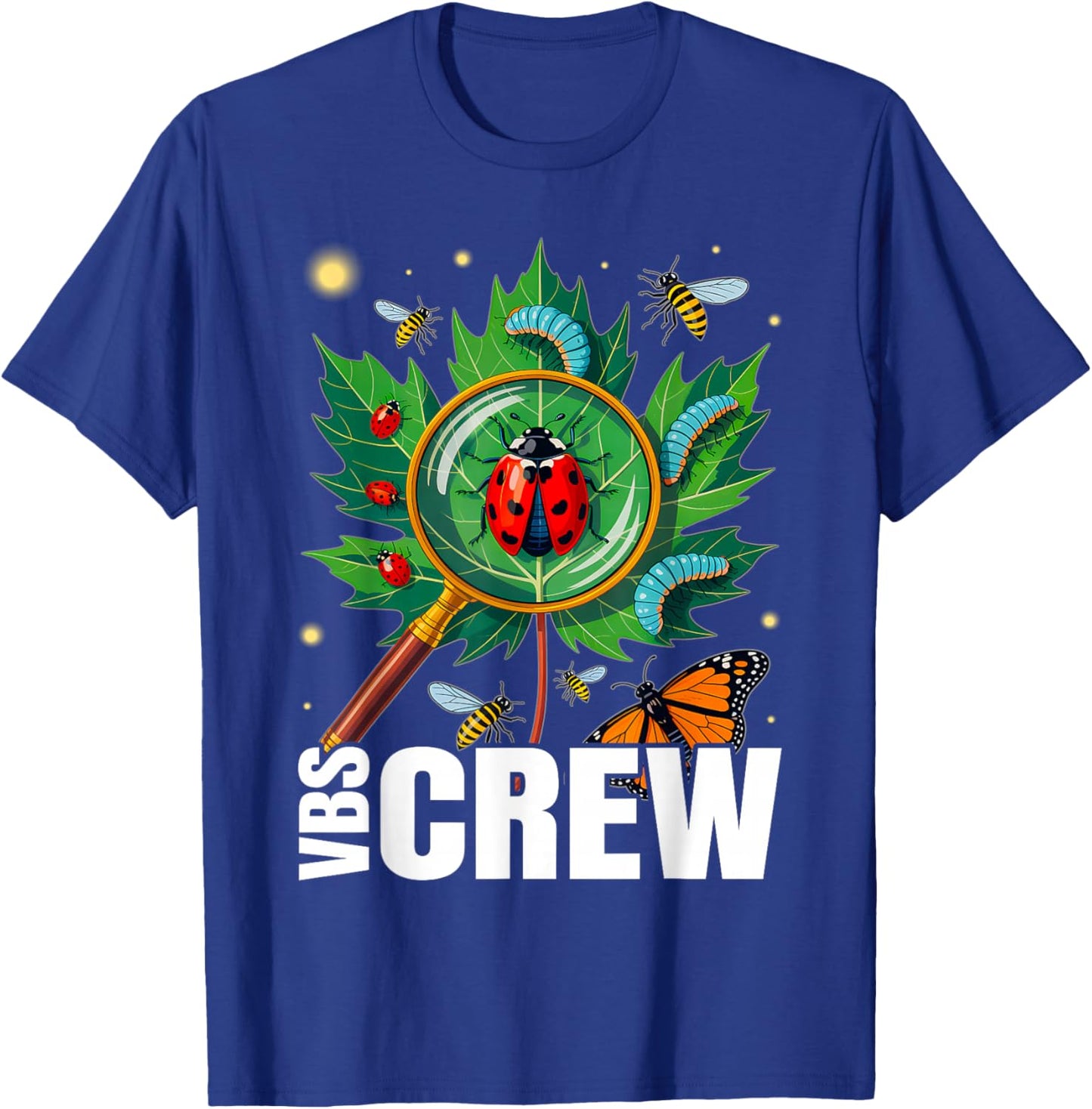 Crew 2025 Magnified Smallest Insects Adventure Vbs Squad T-Shirt - T-Shirt | Royal
