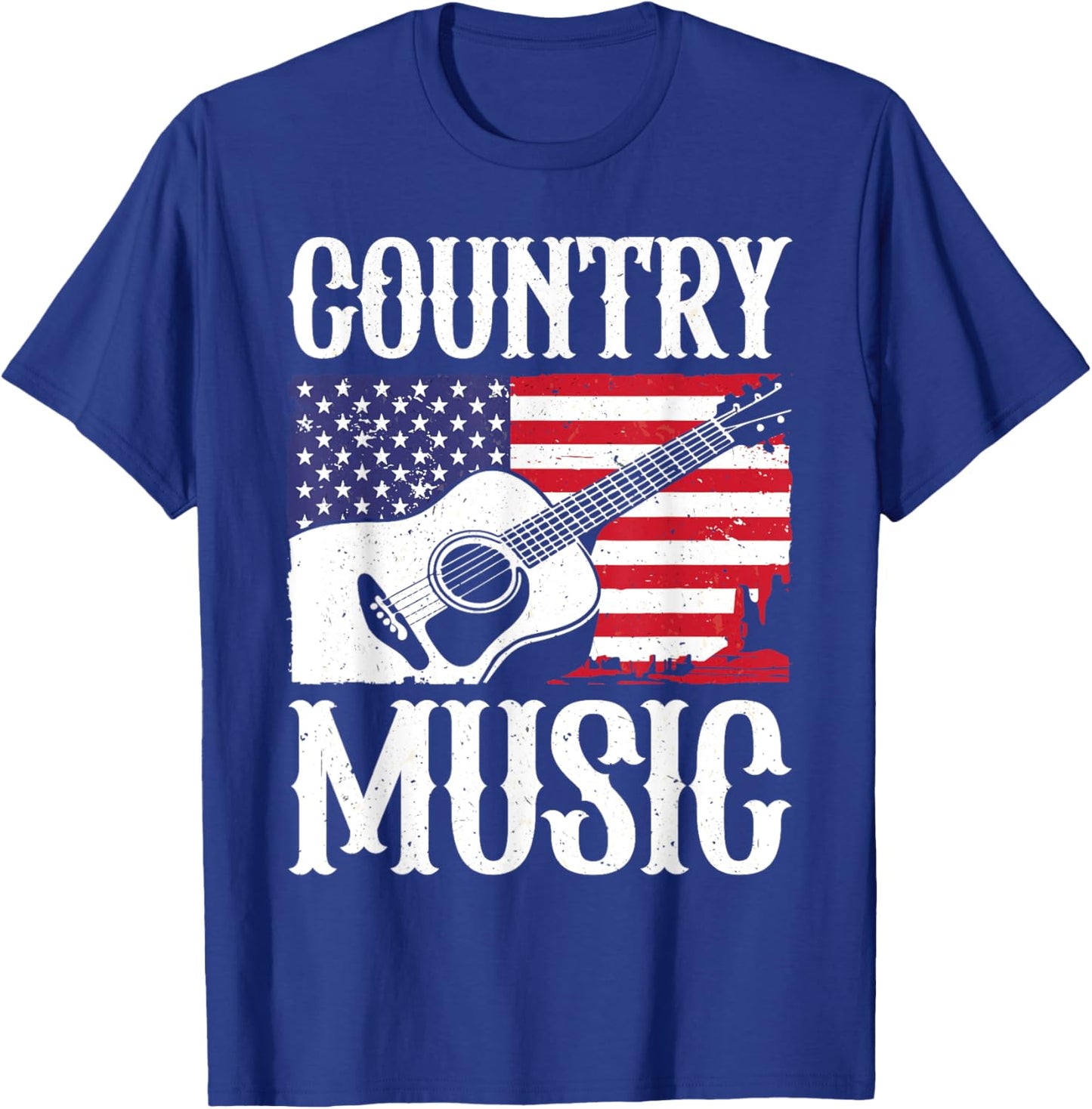 Cool Country Music Art Women Classic Country Music T-Shirt - T-Shirt | Royal