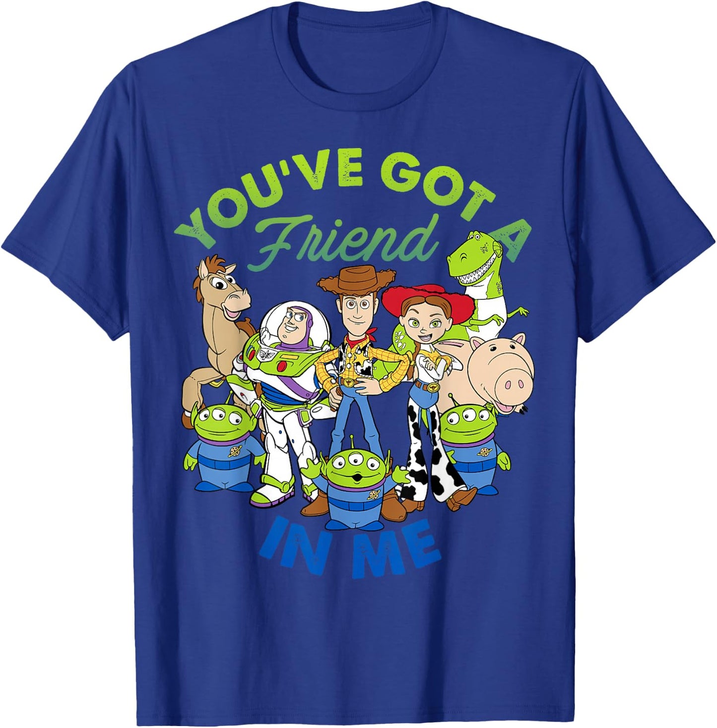 Disney Pixar Toy Story Cartoon Group Shot Graphic T-Shirt - T-Shirt | Royal