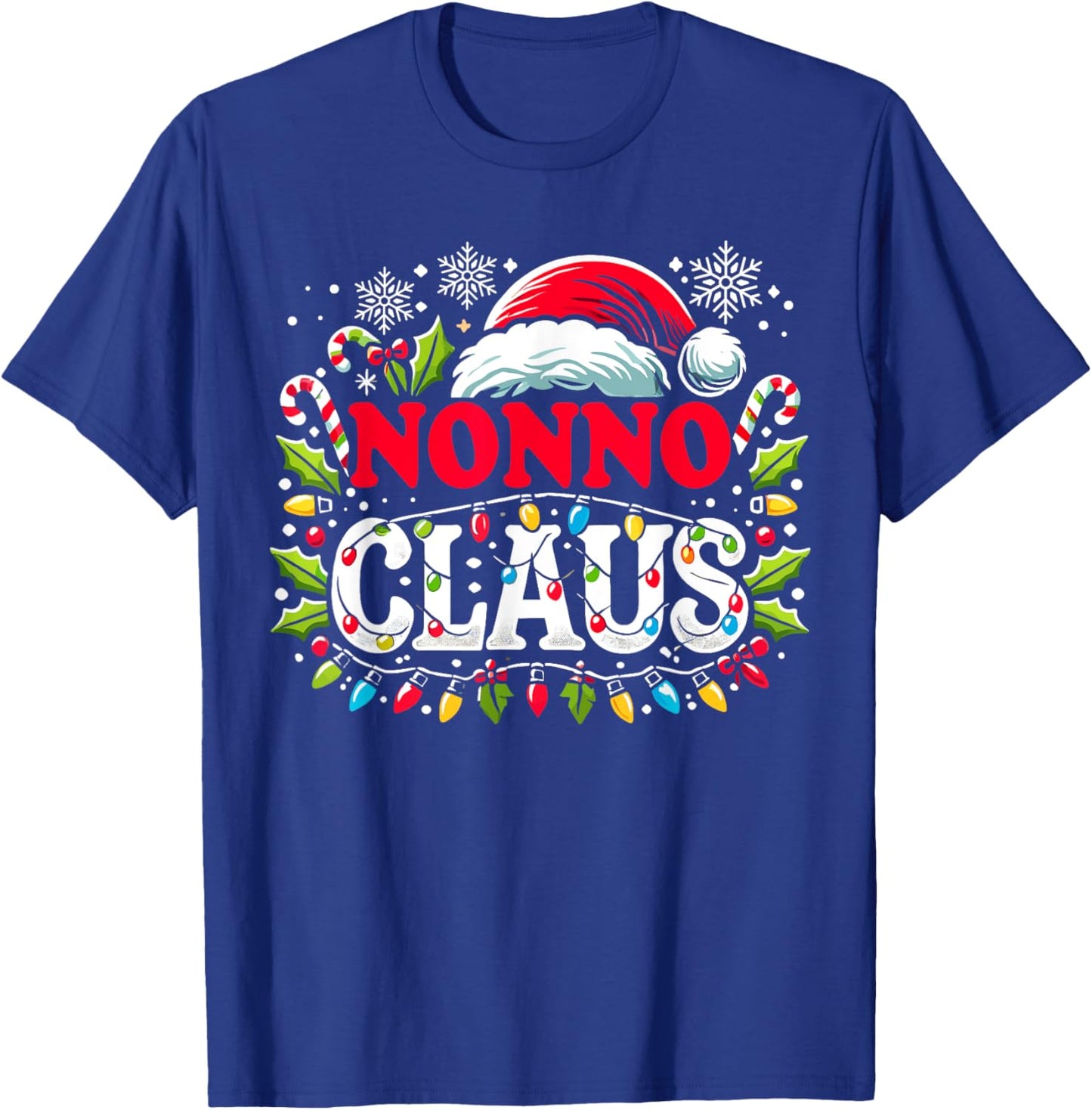 Nonno Claus Funny Christmas Santa Hat, Italian Grandpa Xmax T-Shirt - T-Shirt | Royal