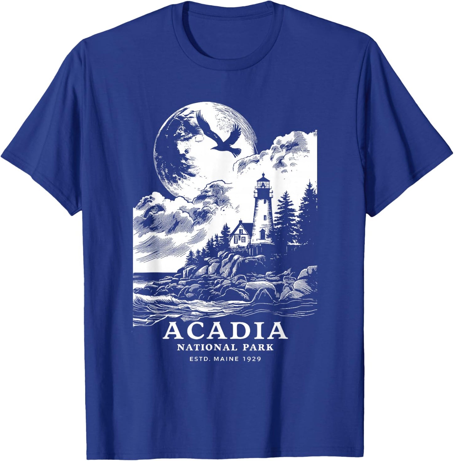 Acadia National Park Maine Vacation Souvenir Outdoors T-Shirt - T-Shirt | Royal