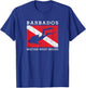 Vintage Dive Barbados Scuba Diver Flag Vacation Souvenir T-Shirt - T-Shirt | Royal