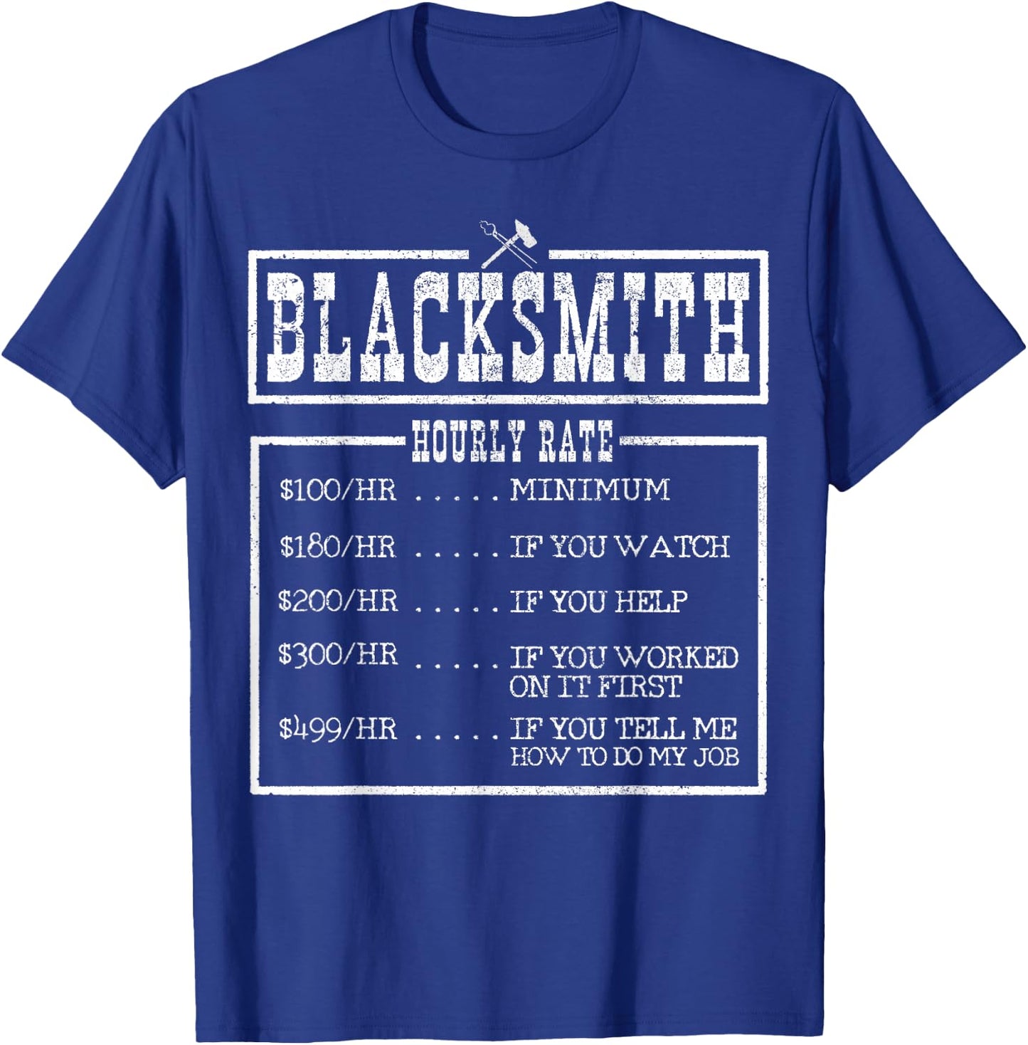 Blacksmith Blacksmith Blacksmith Saying Gift T-Shirt - T-Shirt | Royal