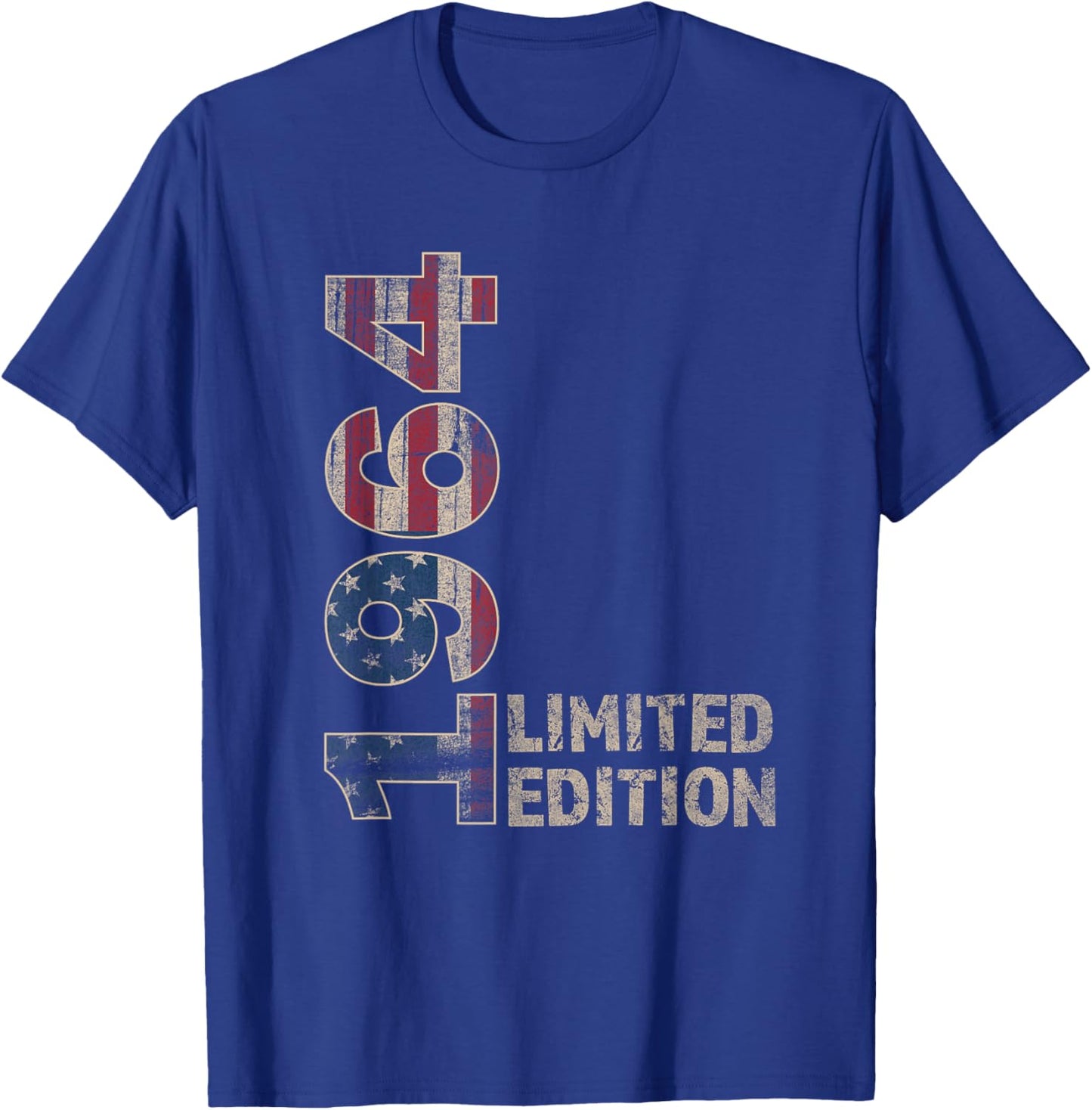 61th Birthday Gift men Vintage born 1964 turning 61 Year Old T-Shirt - T-Shirt | Royal