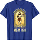 Jesus Knows Muay Thai Boxing Kickboxing MMA T-Shirt - T-Shirt | Royal