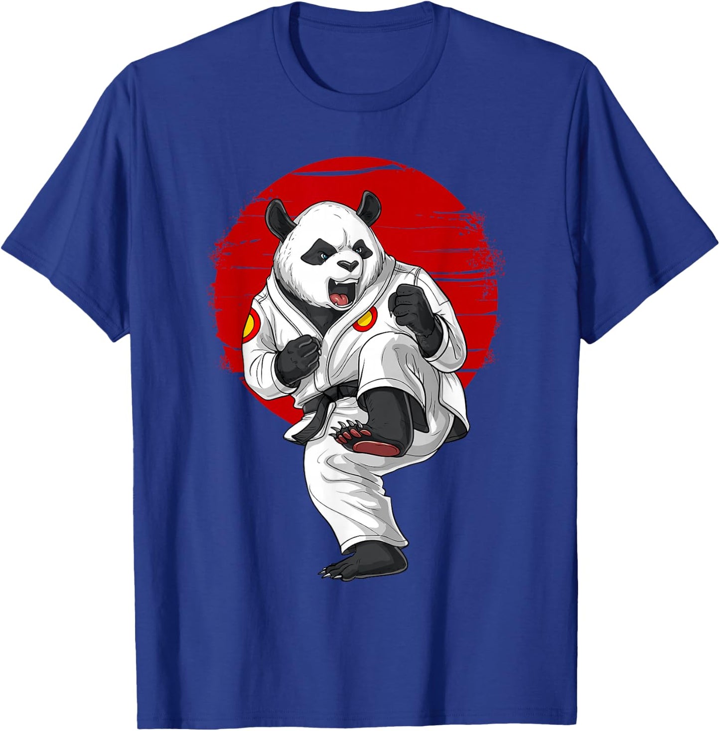 Panda Bear Karate Kickboxing Muay Thai Martial Arts T-Shirt - T-Shirt | Royal