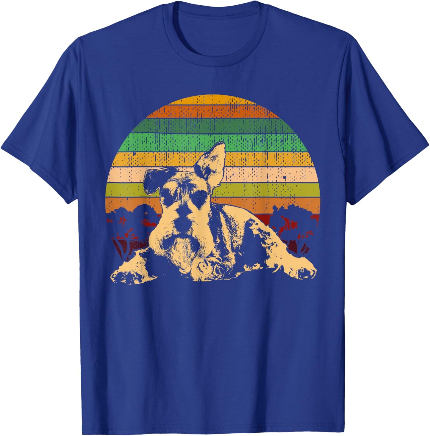 Schnauzer Medium Schnauzer and Standard Schnauzer T-Shirt - T-Shirt | Royal