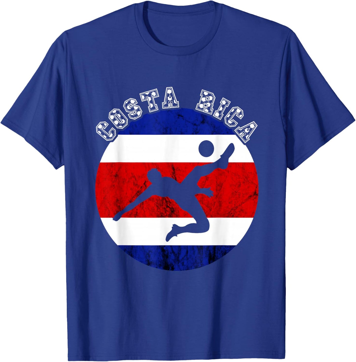 Costa Rican Soccer Team Vintage Costa Rica Flag Costa Rica T-Shirt - T-Shirt | Royal