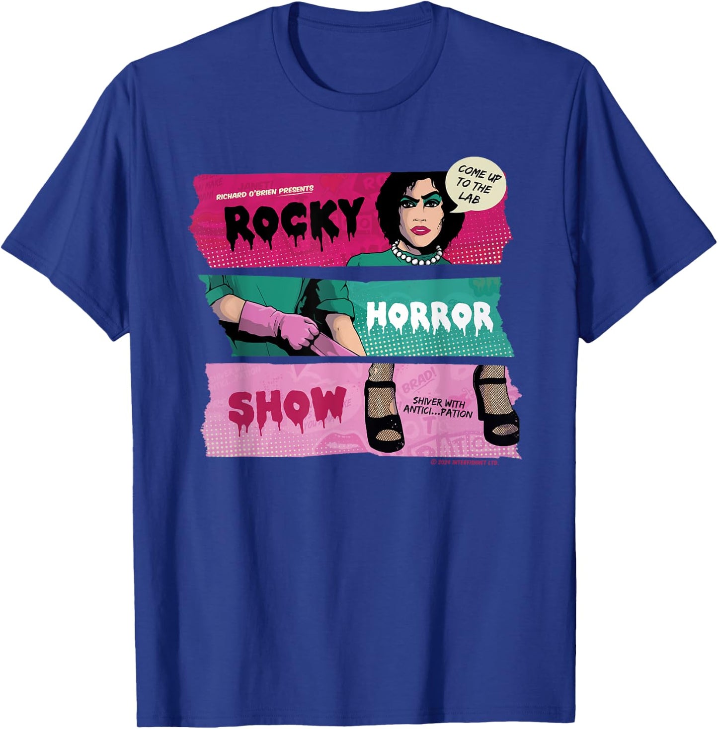 Rocky Horror Show Doctor Frank N Furter Come Up To The Lab T-Shirt - T-Shirt | Royal
