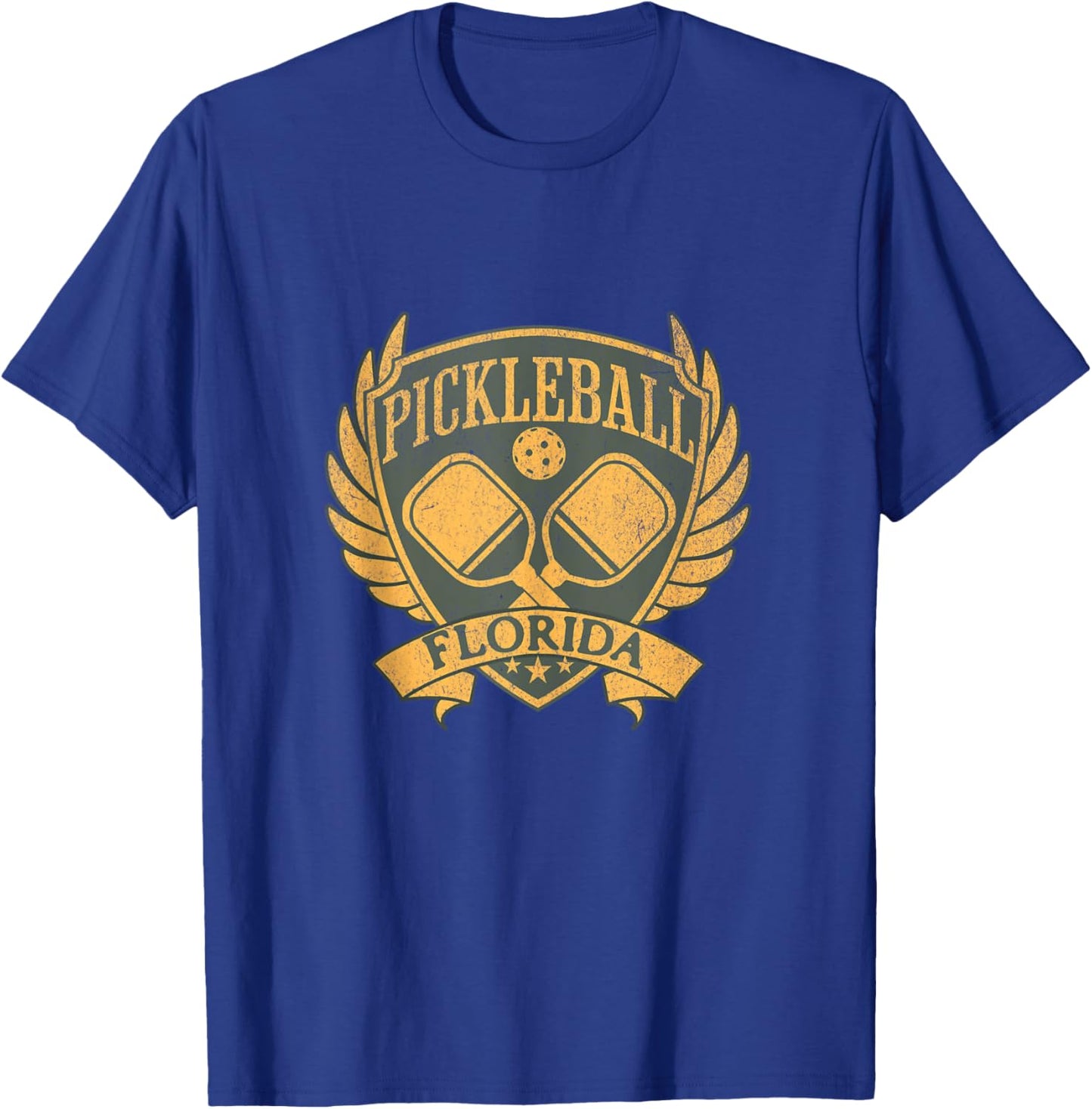 Florida Pickleball Shirt State Paddle Sport Pickleballer T-Shirt - T-Shirt | Royal