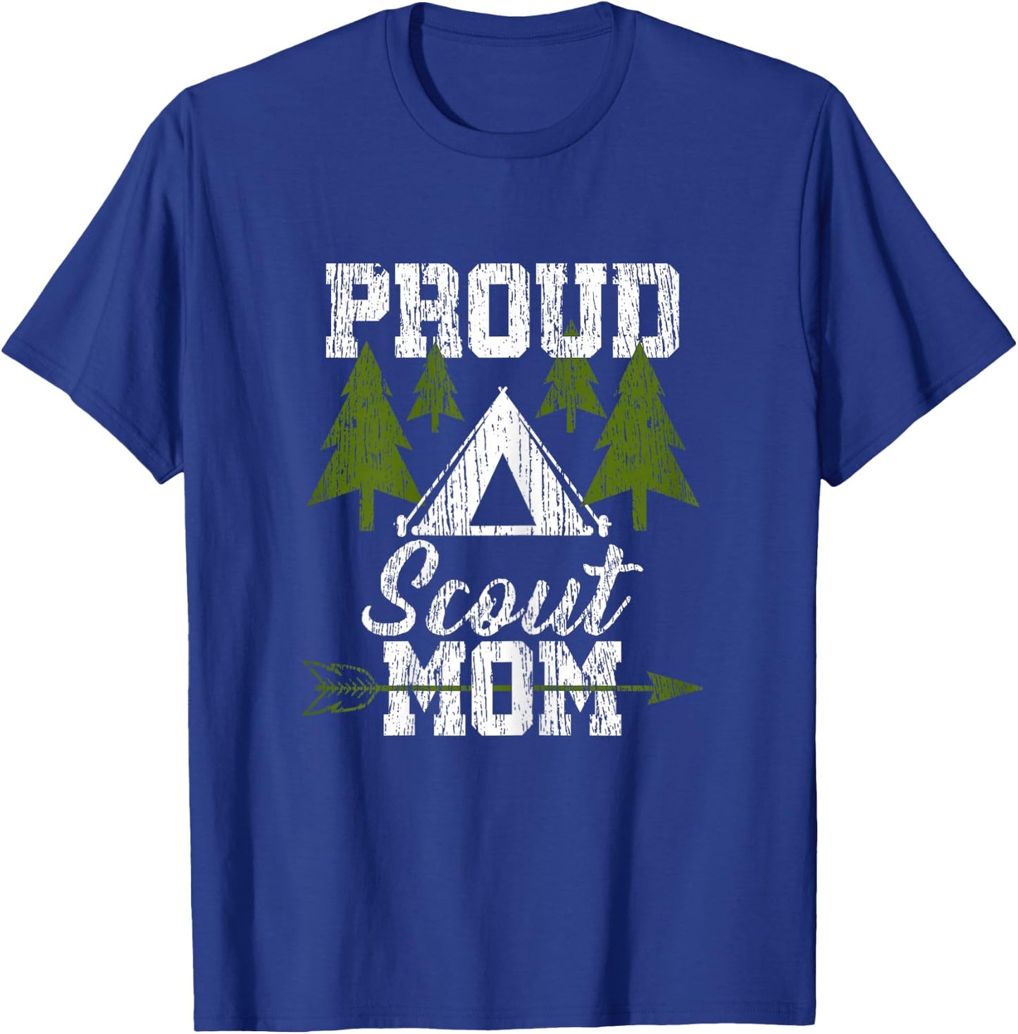 Proud Scout Mom - Scouting Mother Shirt Gift T-Shirt - T-Shirt | Royal