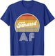 Tenure Stuff For Teachers Retro Tenured AF College Professor Women T-Shirt - T-Shirt | Royal