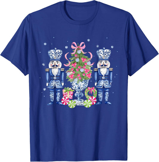 Funny Chinoiserie Nutcracker Christmas Holiday Cute Xmas T-Shirt - T-Shirt | Royal