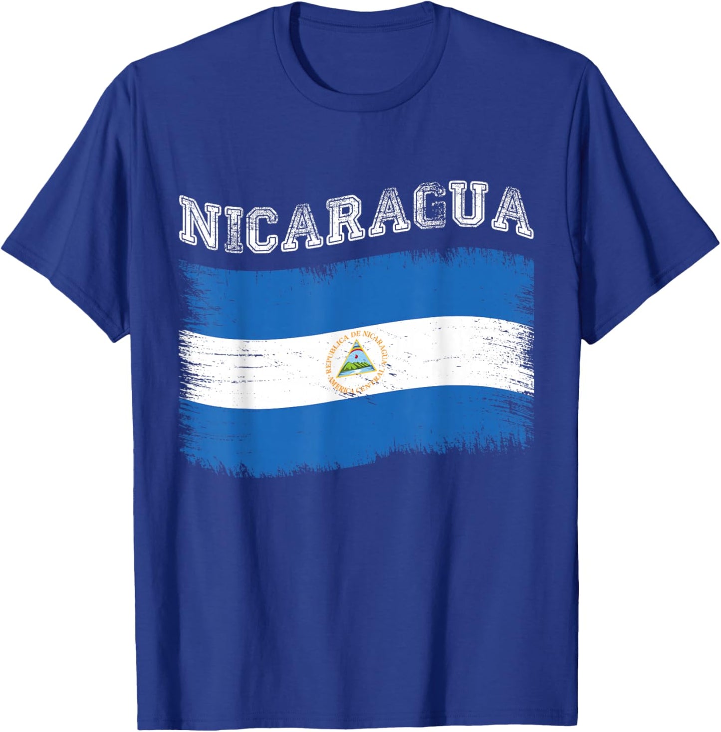 Nicaraguan Flag Tourist Holiday Destination Nicaragua Flag T-Shirt - T-Shirt | Royal