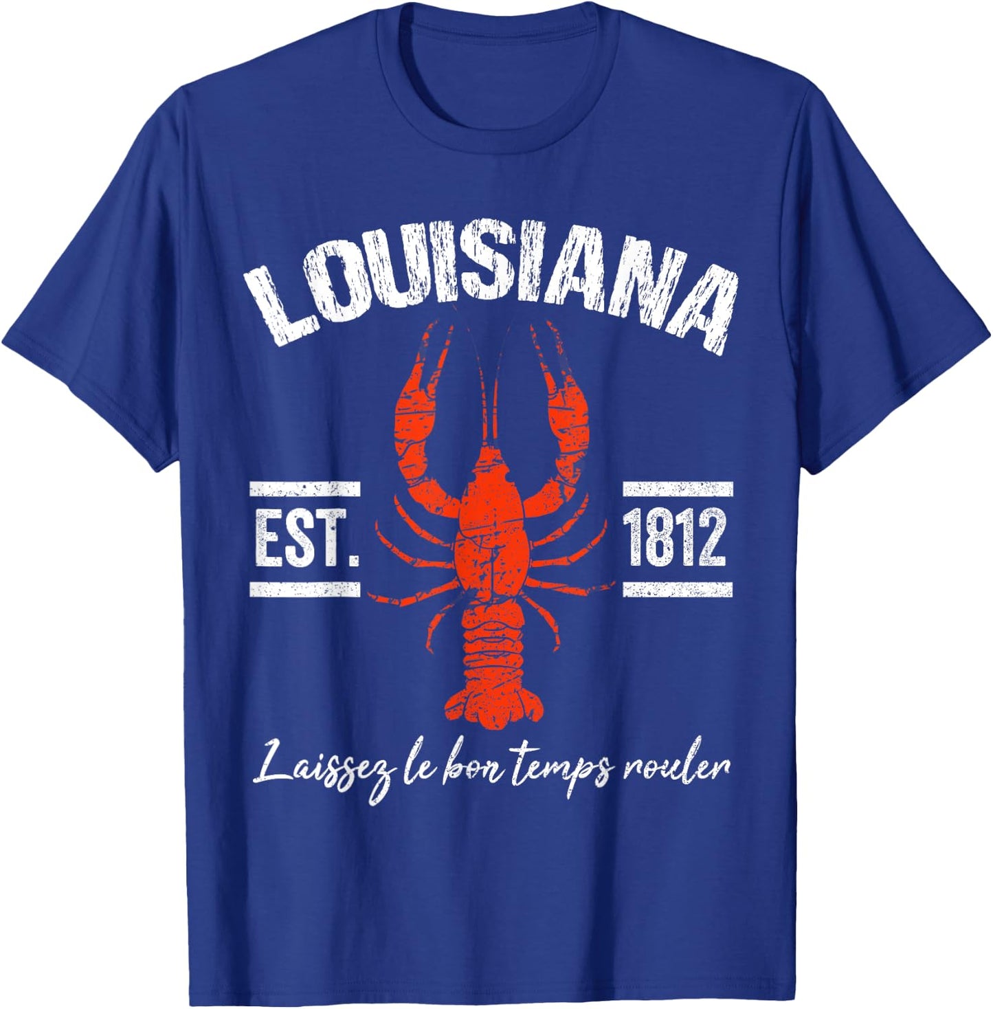 Mardi Gras Louisiana Crawfish New Orleans Men Women Gift T-Shirt - T-Shirt | Royal
