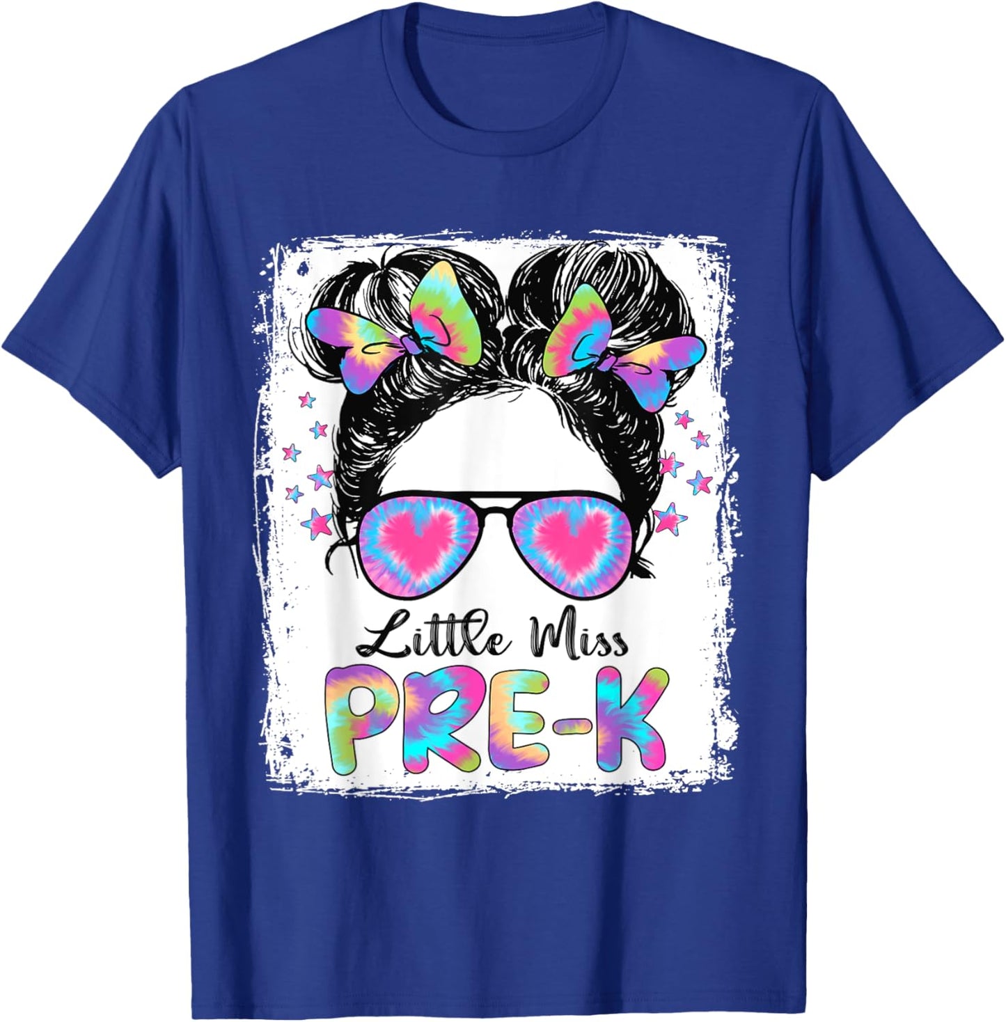 Little Miss Pre-K Girl Back To School Shirt Pre Kindergarten T-Shirt - T-Shirt | Royal
