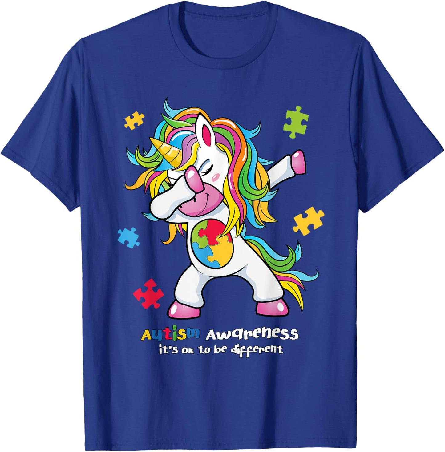 Autism Awareness - It's OK To Be Different Women T-Shirt - T-Shirt | Royal