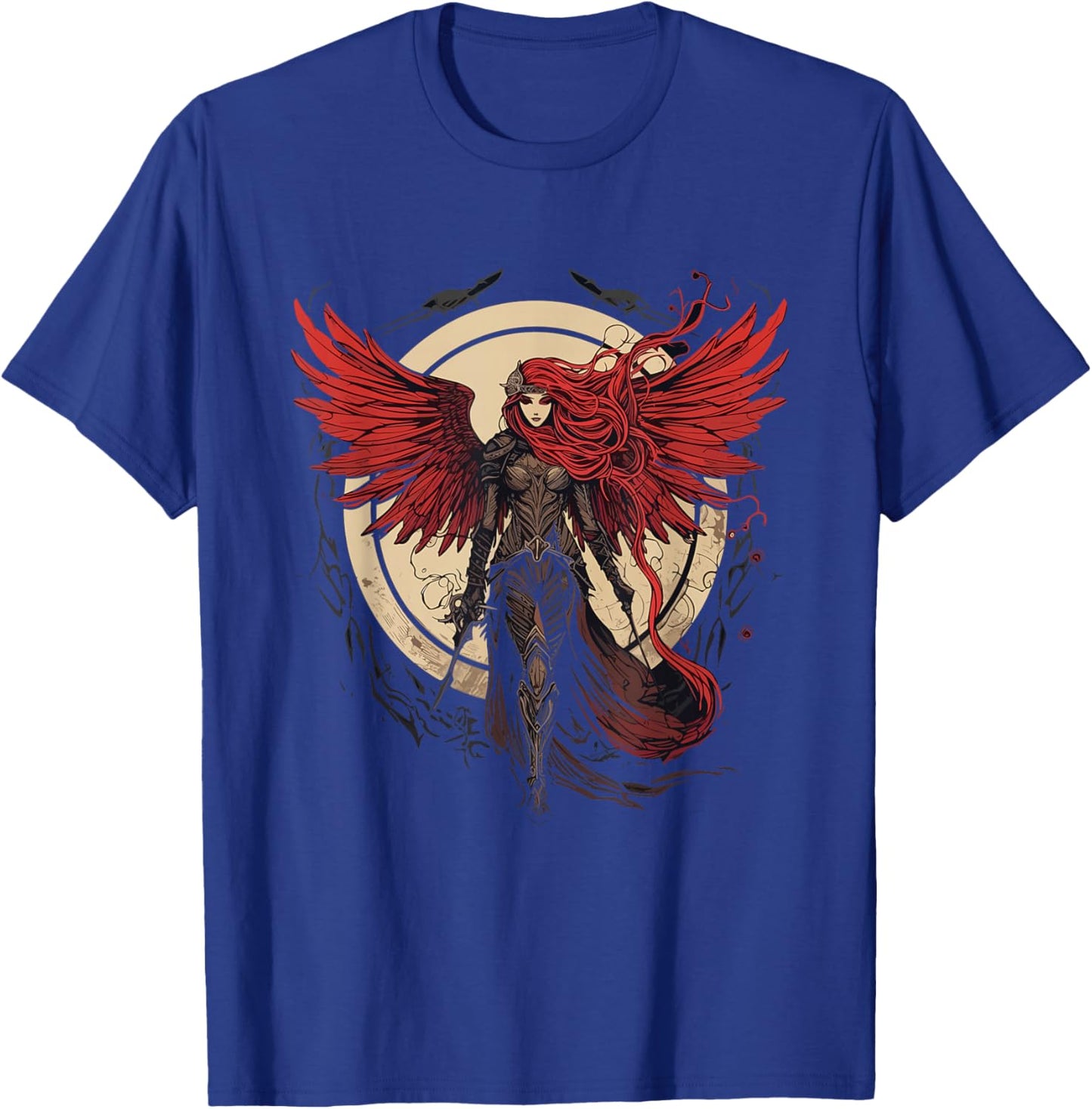 Powerful Valkyrie - Norse Warrior Angel of Death Valkyrie T-Shirt - T-Shirt | Royal