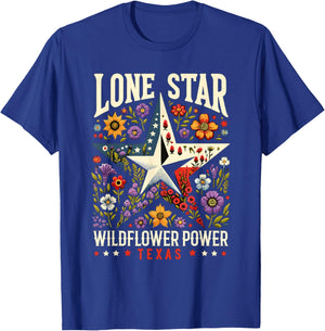 Texas Wildflowers Floral Texas Spring Lesser Sunflower T-Shirt - T-Shirt | Royal