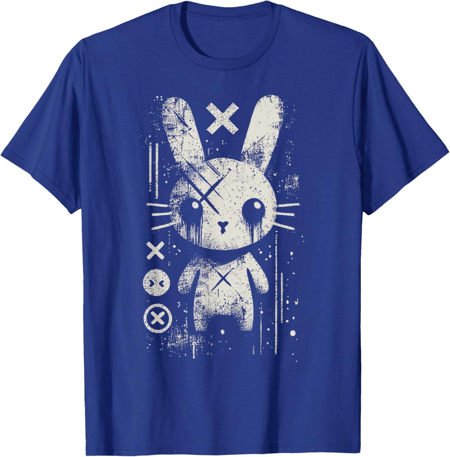Creepy Cute Goth Bunny Horror Kawaii Rabbit Grunge Aesthetic T-Shirt - T-Shirt | Royal