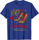 60th Birthday Squad Stepping Into 60 Leopard Shoes T-Shirt - T-Shirt | Royal