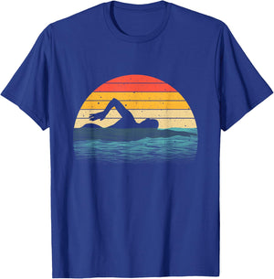 Swimming Gift Women Boys Girls Swimmer Swim Coach T-Shirt - T-Shirt | Royal
