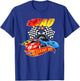 Dad Of The Birthday Boy Race Car Birthday Party Racing Cute T-Shirt - T-Shirt | Royal