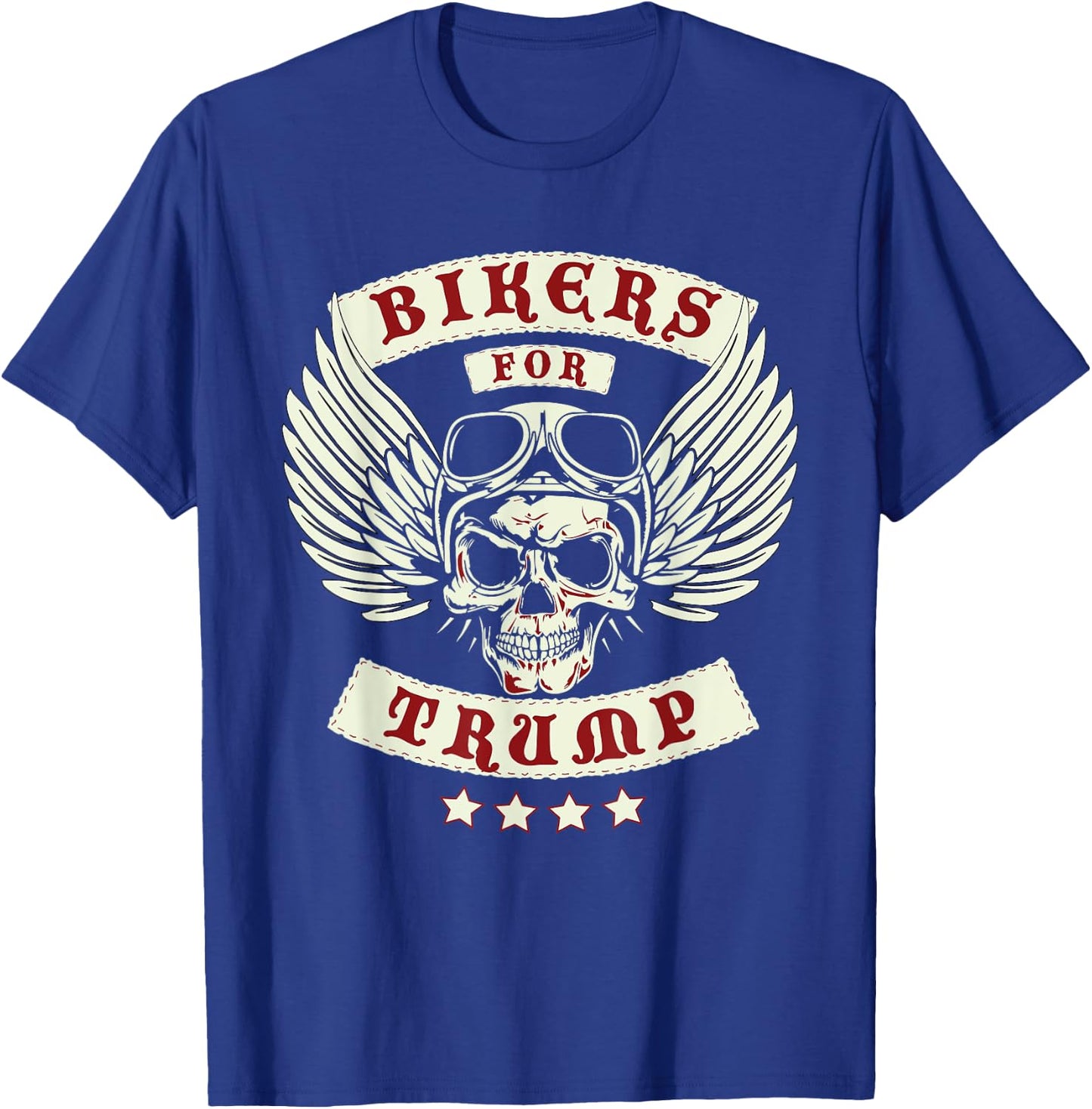 Trump 2020 Bikers For Trump T-Shirt - T-Shirt | Royal