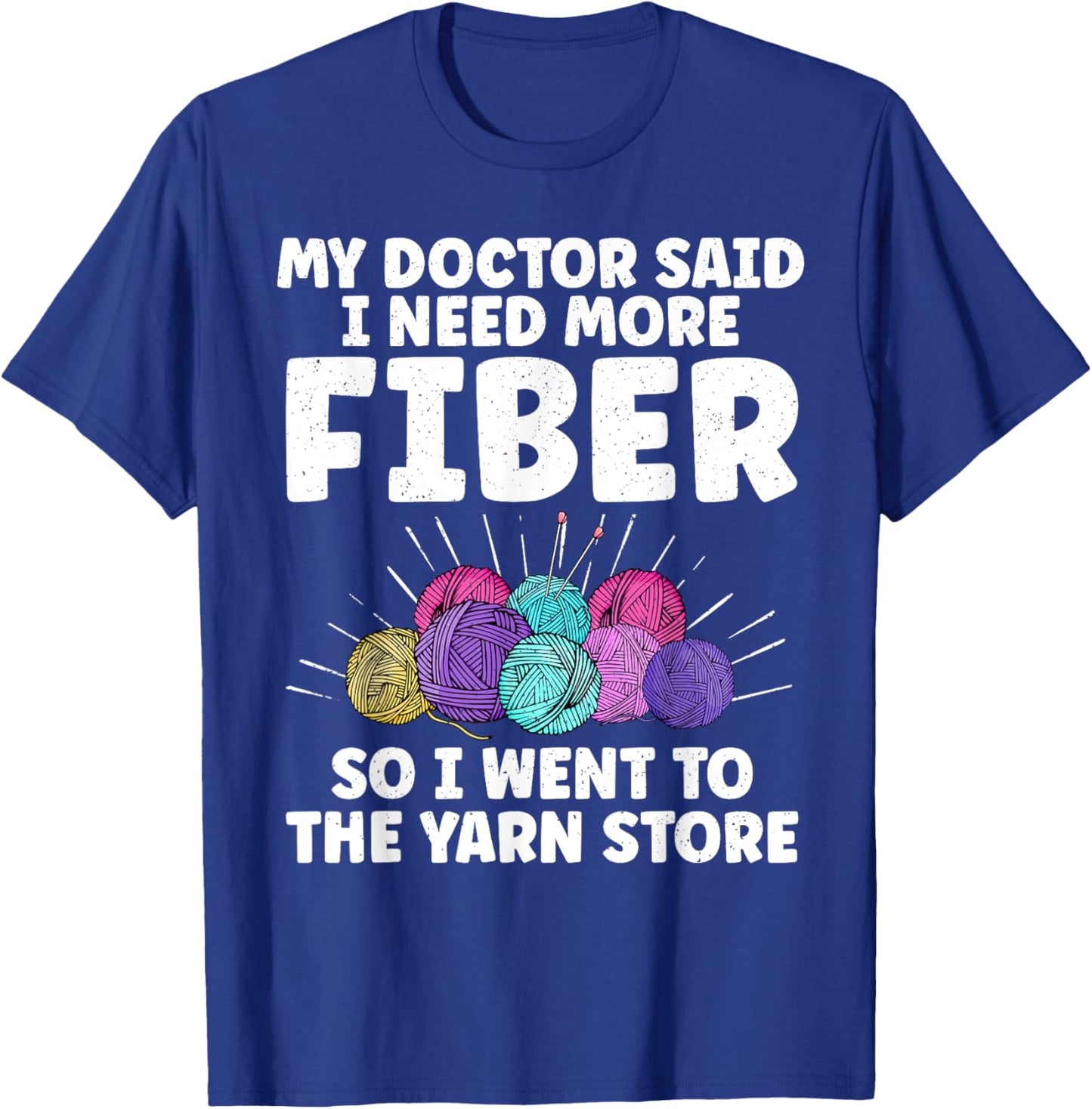Funny Crocheting Mom Knitting Yarn Crochet Lovers T-Shirt - T-Shirt | Royal