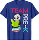 Panda Team Pre-K Teacher First Day Preschool Back to School T-Shirt - T-Shirt | Royal