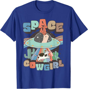 Space Cowgirls Bachelorette Party Rodeo Retro Girls Women T-Shirt - T-Shirt | Royal