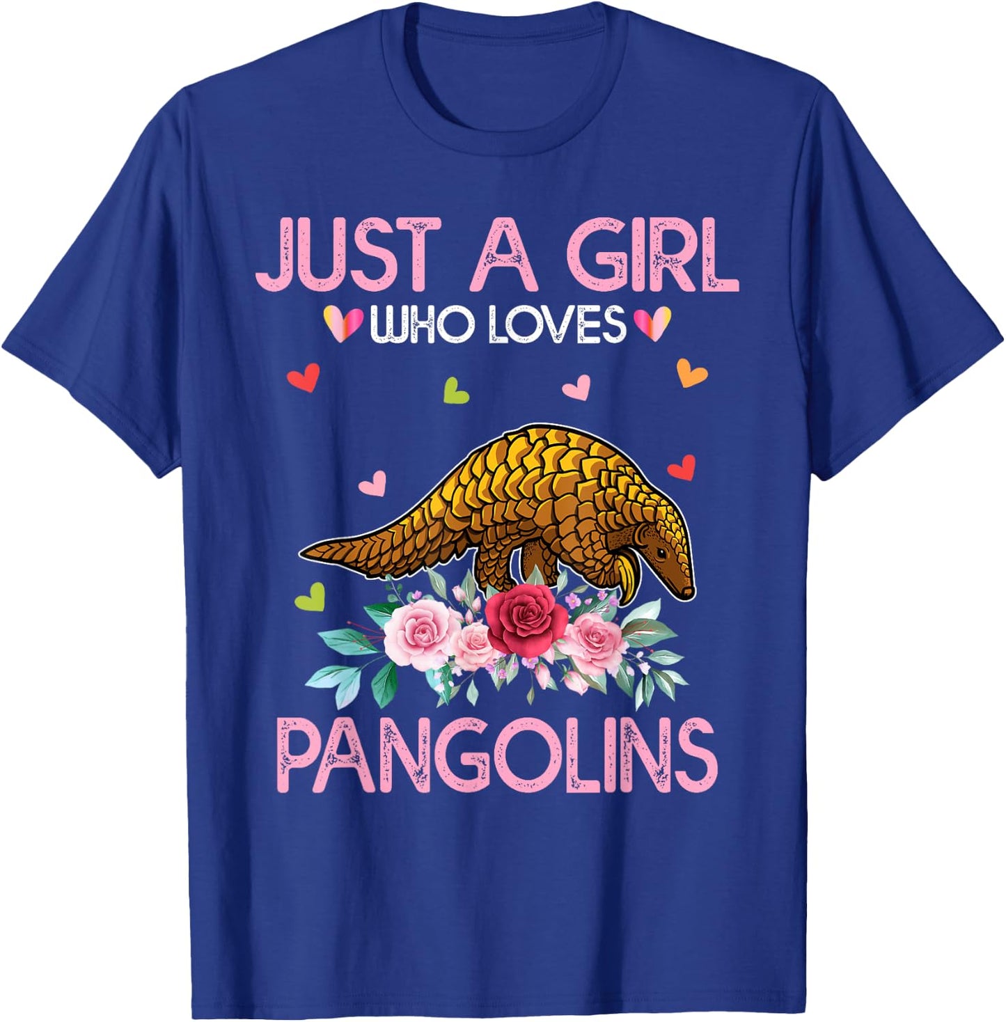 Pangolin Kids Just A Girl Who Loves Pangolins T-Shirt - T-Shirt | Royal