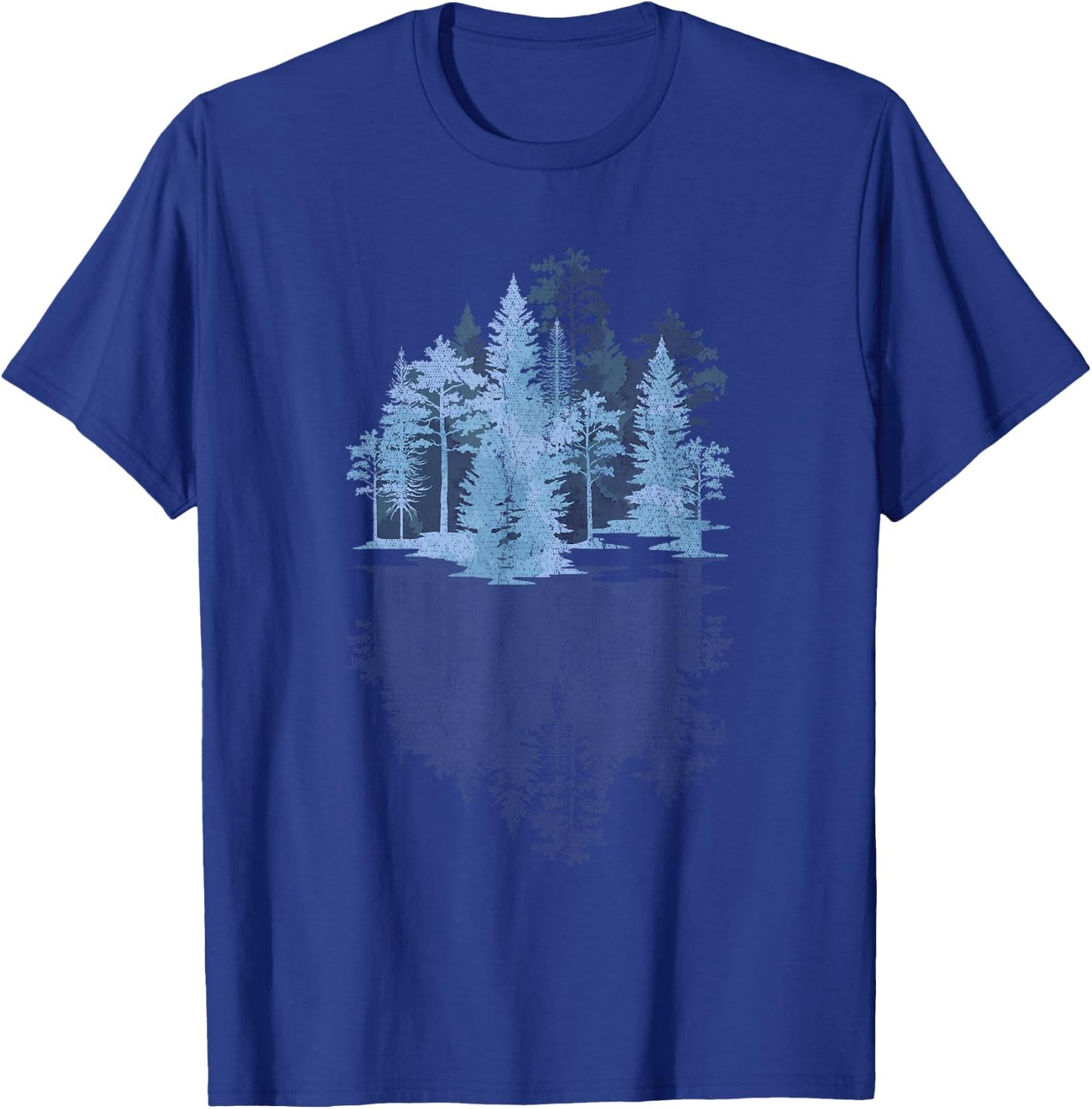 Nature Trees Reflection Outdoors Wildlife Forest T-Shirt - T-Shirt | Royal