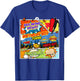1st Birthday Boy Superhero Comic Book Theme 1 Years Old T-Shirt - T-Shirt | Royal