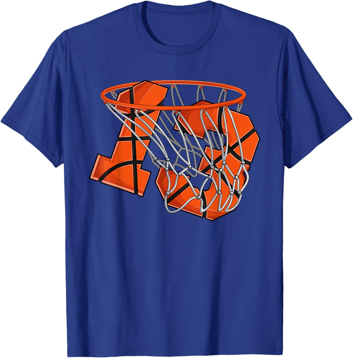 13th Birthday Basketball Shirt Kids, Boys 13 Year Old T-Shirt - T-Shirt | Royal